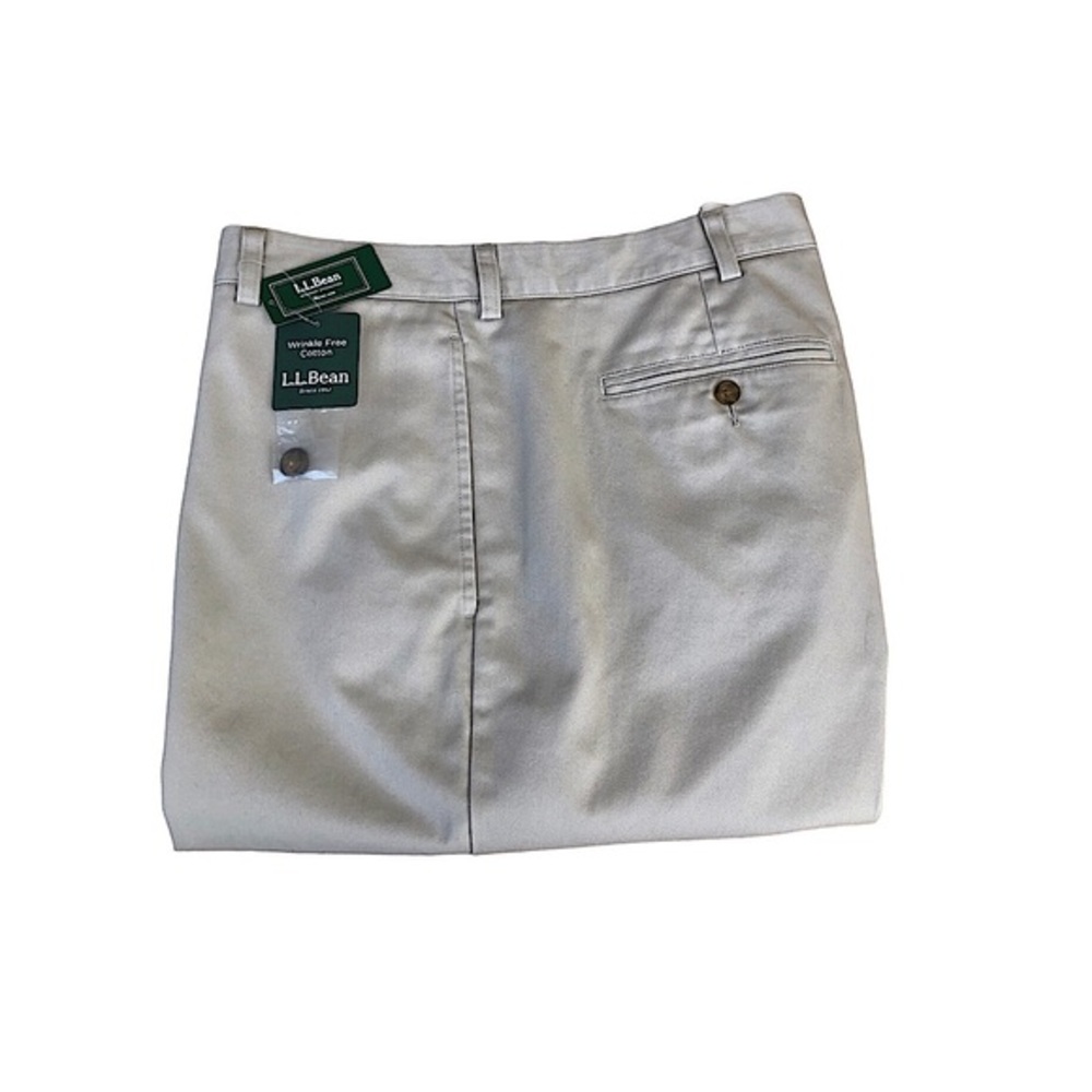 L.L. Bean Cotton Wrinkle Free Men’s Light Khaki Pants 44 W X 29‎ IN